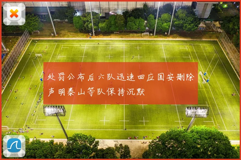 处罚公布后六队迅速回应国安删除声明泰山等队保持沉默